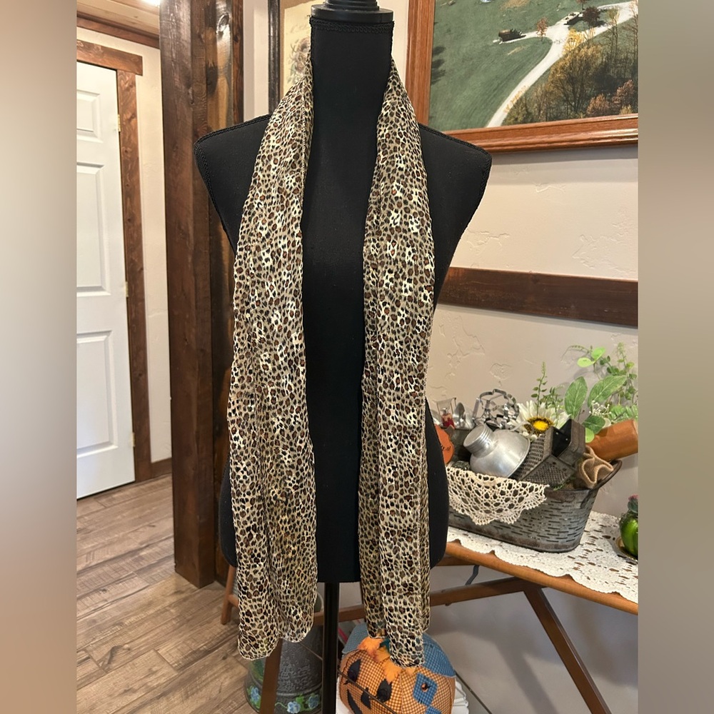 Leopard Print Scarf